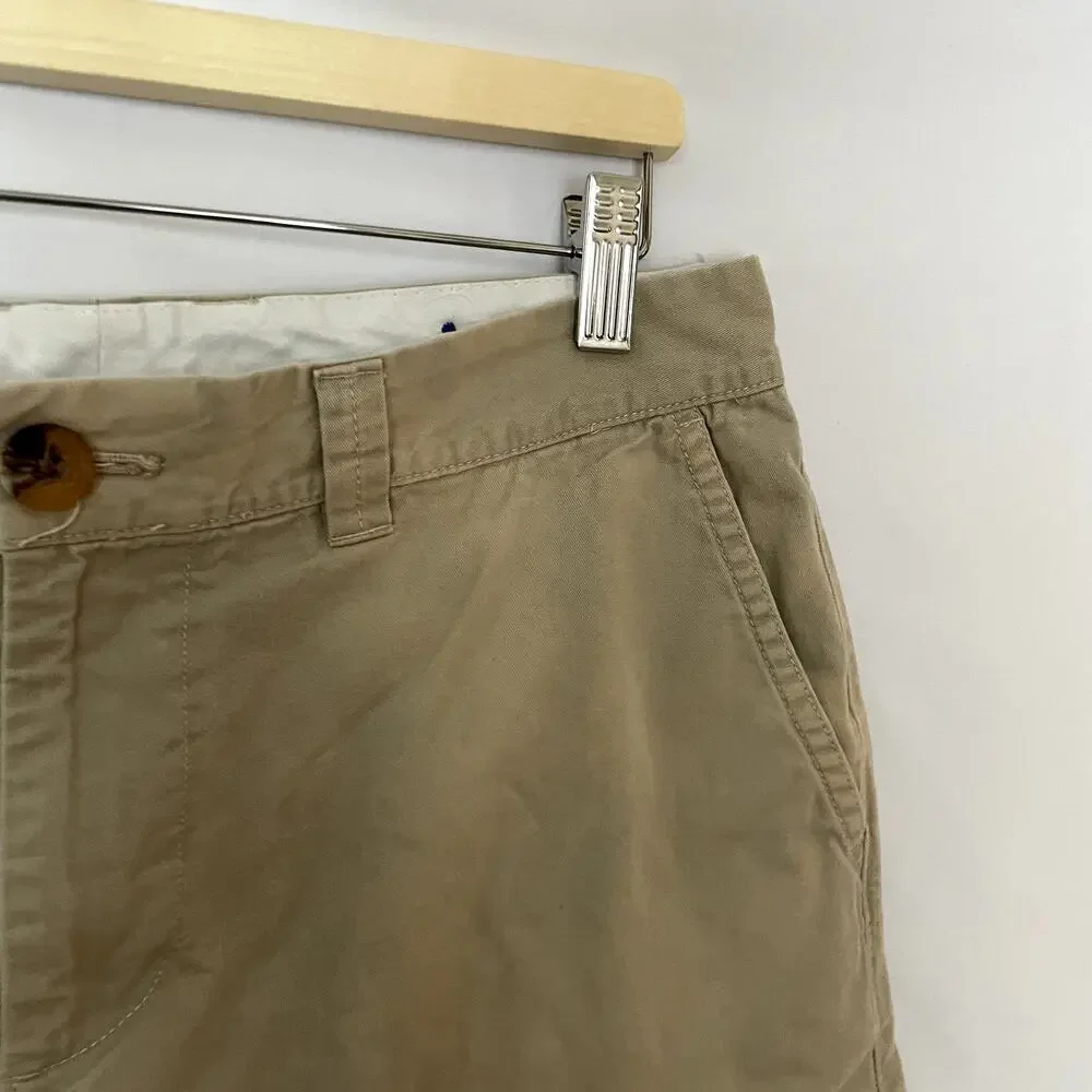 Le Tigre tan cargo shorts men's size 32 cotton pants summer pockets casual